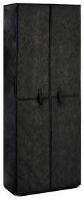 Sapateira 60x30x166 cm tecido preto
