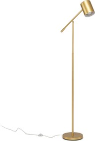 Candeeiro de Pé, Altura 175 cm e Ângulo Ajustáveis, Dourado
