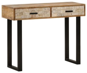 Mesa consola 100x30x75 cm madeira de mangueira maciça