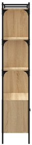 Estante c/ portas 76,5x30x154,5cm deriv.madeira carvalho sonoma
