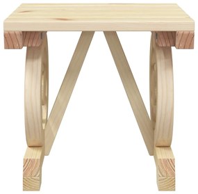 5 pcs conjunto de jantar p/ jardim madeira de abeto maciça