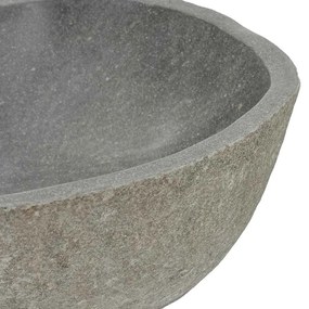 Lavatório de pedra do rio oval (37-46)x(29-36) cm