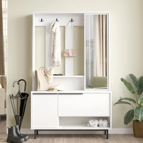 Hall Stand ON11 – Branco – 102,2 x 178,2 x 35,5 cm