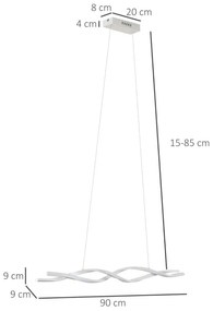 Candeeiro de Teto em LED DNA - Design Moderno