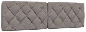 Estrutura de cama com LED sem colchão 160x200 cm tecido