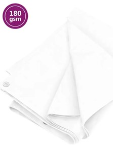 Lona 180 g/m² 6x10 m PEAD branco