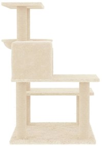 Árvore para gatos c/ postes arranhadores sisal 82,5 cm creme