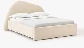 Cama estofada em bouclé Gary