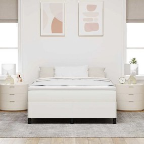 Estrutura da Cama vidaXL Creme 160x200 cm em Tecido de Algodão
