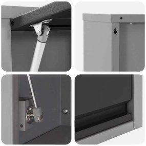 Armário de Ferramentas VidaXL Para Montar na Parede com Porta Elevada