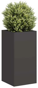 Vaso/floreira 40x40x80 cm aço laminado a frio preto