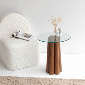 Mesa de Centro Pianeta – Nogueira – 45 cm x 50 cm x 50 cm