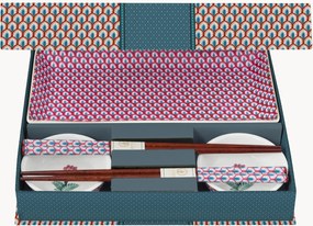 Conjunto de loiça para sushi Oriental Flower, 2 pessoas, conjunto de 6