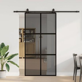 vidaXL Porta deslizante c/ conj. ferragens 102,5x205cm vidro temperado