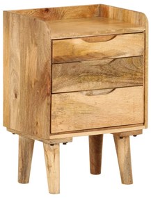 Mesa de cabeceira em madeira de mangueira maciça 40x30x59,5 cm