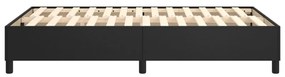 Estrutura de cama 120x200 cm couro artificial preto