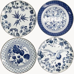 Pratos de porcelana Flora Japonica, conjunto de 4