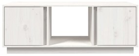 Mesa de centro 110x50x40 cm pinho maciço branco