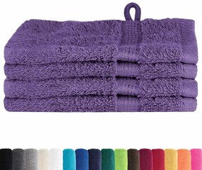 Panos de prato 4 pcs Roxo 15 x 21 cm Algodão