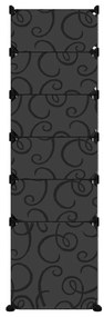 Sapateira 94x37x125 cm PP preto