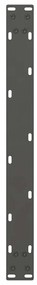 Pés para mesa de centro antracite 2 peças 70x(30-31) cm aço