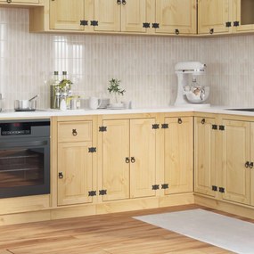 vidaXL Armário Mel 60 x 46 x 81,5 cm Madeira de Pinheiro Sólida