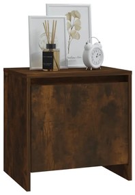 Mesa cabeceira 45x34x44,5cm derivados madeira carvalho fumado