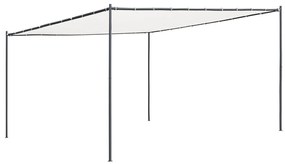 vidaXL Gazebo com telhado 4x4 m 180 g/m² branco