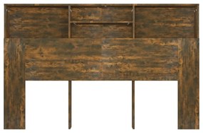 Armário de cabeceira 160x19x103,5 cm cor carvalho fumado