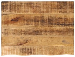 Tampo de mesa c/ borda viva 90x60x2,5cm mangueira áspera maciça