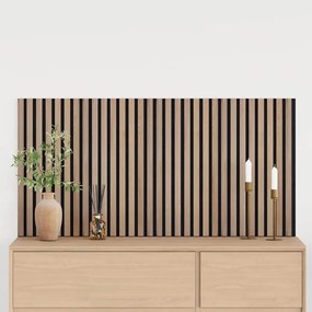 vidaXL Painéis de parede acústicos 2 pcs ripado 60,5x60 cm