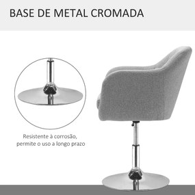 Cadeira Giratória Dolphin- Cinzento - Design Nórdico