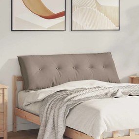 vidaXL Travesseiro para Costas Cinzento-acastanhado 140 x 50 cm