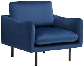 Conjunto de sofás em veludo azul escuro VINTERBRO Beliani