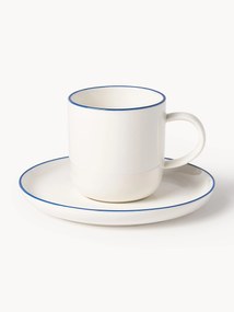 Chávenas de café em porcelana com pires Facile, 2 uni.