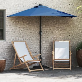 vidaXL Guarda-sol de Jardim Azul 294 x 150 x 223 cm tecido