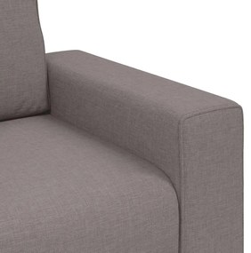 Poltrona tecido 60 cm cinzento-acastanhado