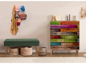 Conjunto de Mobiliário de Entrada Multilux – Sonomo Green – Sapateira: