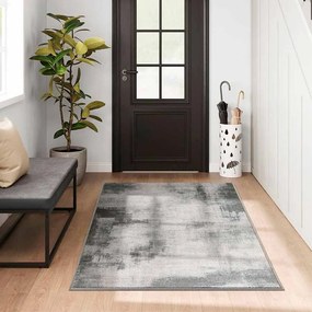 Tapete 92 x 153 cm lavável à máquina em Cinzento