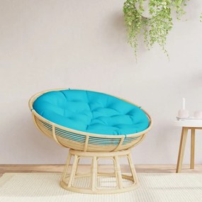 vidaXL Almofadão redondo Ø 100 x11 cm tecido oxford turquesa