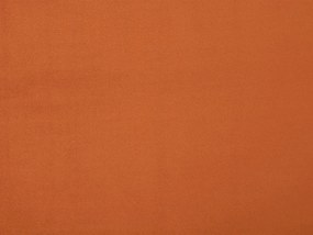 Cama de casal em veludo laranja 180 x 200 cm MELLE Beliani