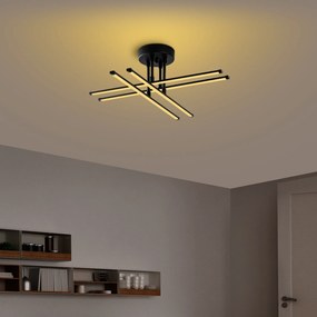 Candeeiro de Teto Exhaust – Preto – 61x22x61 cm