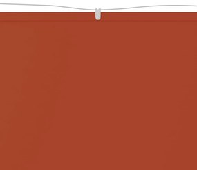 Toldo vertical 200x360 cm tecido oxford cor terracota