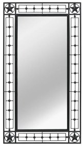 245926 vidaXL Espelho de parede retangular 60x110 cm preto