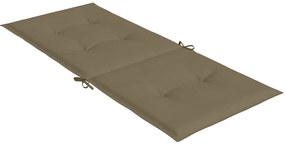 Almofadões p/ cadeiras altas 6 pcs 120x50x4 cm mesclado tecido
