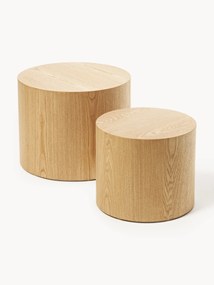 Mesa de centro em madeira Dan, conjunto de 2