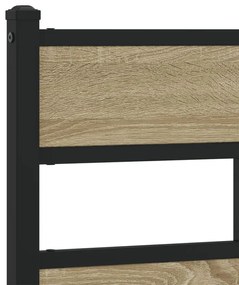 Estrutura cama s/ colchão derivados de madeira carvalho sonoma