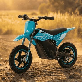 Mini moto eléctrica velocidade até 13 Km/h C/Limitador RFN Warrior SX-E150 150W 12” Azul Celeste