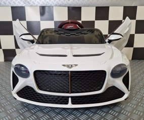 Carro elétrico infantil Bentley Bacalar 12V , telecomandado, pneus de EVA, assento em pele branco