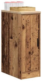 Armário de arrumação de garagem madeira velha 30x51x85 cm